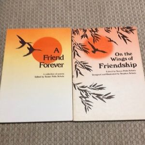 Vintage blue Mountain press Poem books